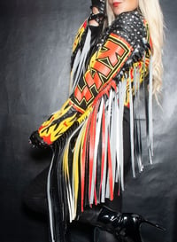 Image 9 of CUSTOM MADE KISS FRINGE FAUX LEATHER JACKET