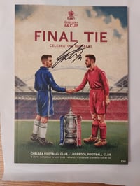 Kostas Tsimikas Signed 2022 FA Cup Final Programme 