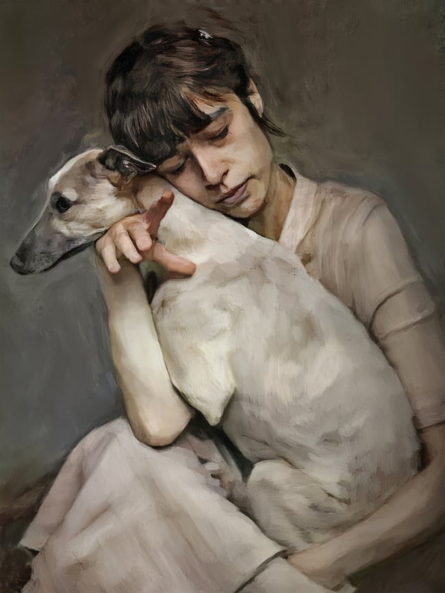 Lynn and Mia - 18x24