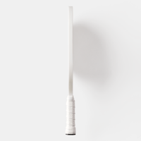 Image 4 of Custom Monogram Pickleball Paddle Cute Tropical Blue Green Palm & Floral and Stripes