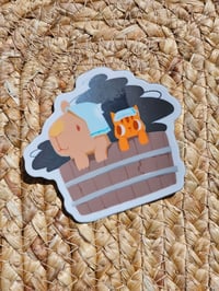 Image 1 of Oyen and Capy Onsen (holographic)