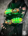 Power node Cybernetic ULTRA BRIGHT green LED gauntlets