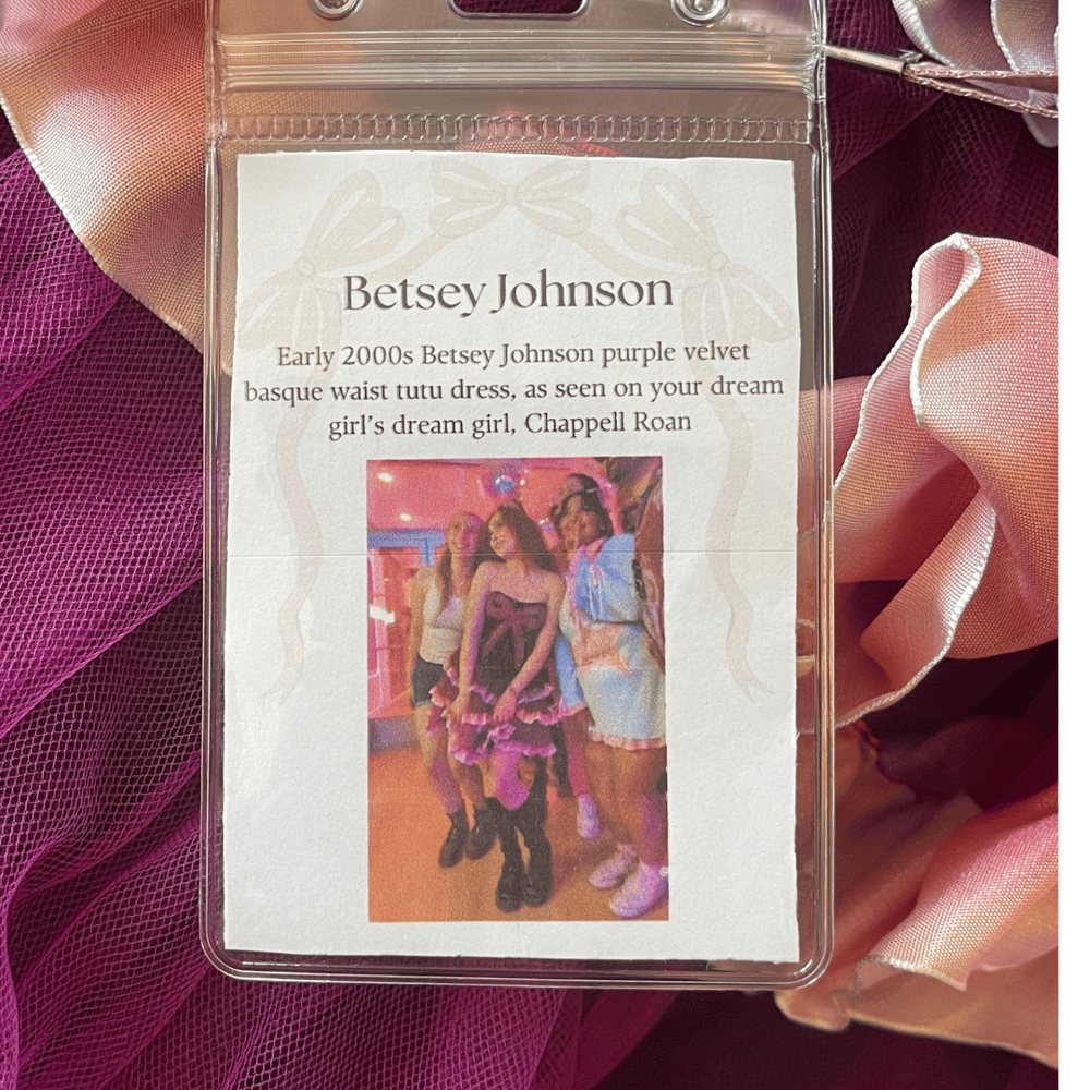 Image of BETSEY JOHNSON PURPLE BOW CUPCAKE DRESS