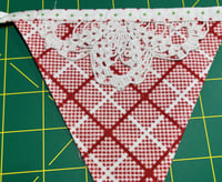 Image 8 of Vintage Christmas Tablecloth Bunting IV