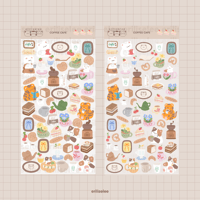 Image 2 of Coffee Cafe Sticker Sheet 