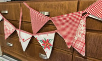 Image 6 of Vintage Christmas Embroidered Tablecloth Bunting V