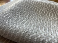 Image 4 of Handwoven linen tea towel in m’s and o’s