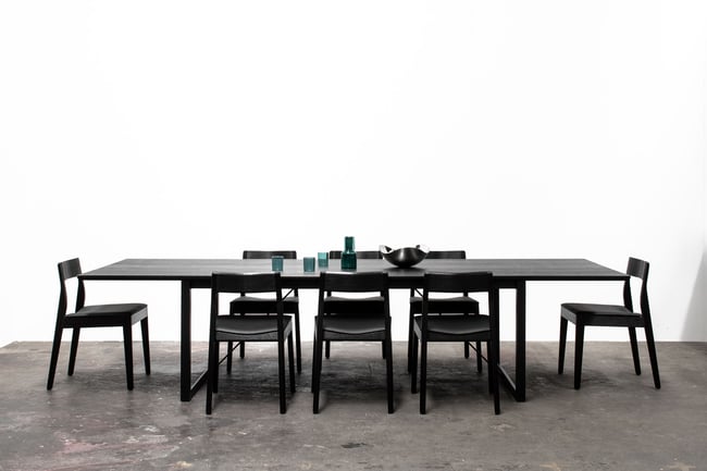 BLACK COW DINING TABLE