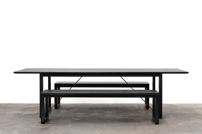 BLACK COW DINING TABLE
