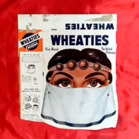 Image 1 of The Veiled Princess - Wheaties Cereal mask (1940s-50s) - backside