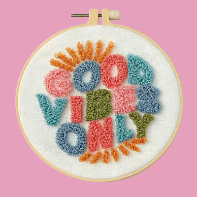 Image of Good Vibes Only Needle Punch Kit