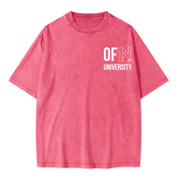 Image 1 of OFN University Unisex Oversized Snow Wash T-shirt