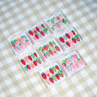 Image 1 of 🍰 strawberry song 🍰 press on nails