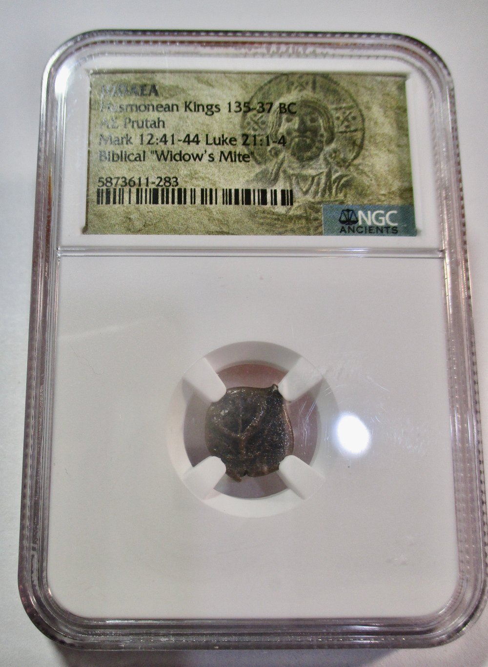 Biblical Prutah from Judaea, Known as a "Widow's Mite"--NGC Slabbed 1of 2 Remain