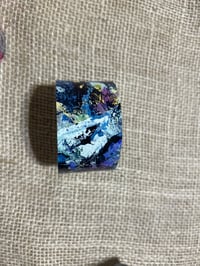 Image 2 of Chunky all the blues cuff bracelet.