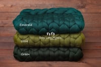 Image 3 of Chunky wool blanket 23 colours