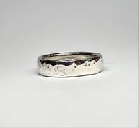 Image 4 of Chunky Hammered  Ring