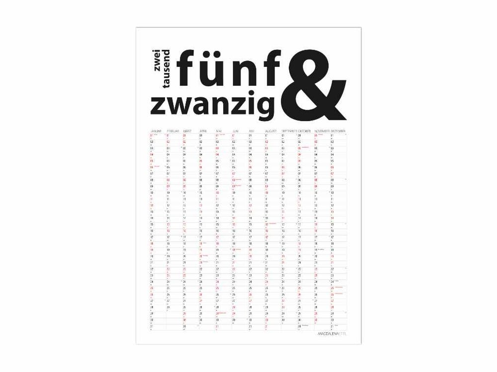 Image of Wandkalender A1 2025