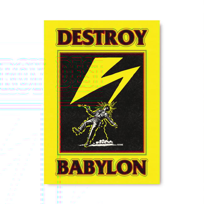 DESTROY BABYLON A2 POSTER