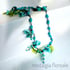 1930's Venetian glass bead flower necklace Image 4