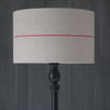 40cm Antique Grain Sack Drum Lamp Shade - Red 02