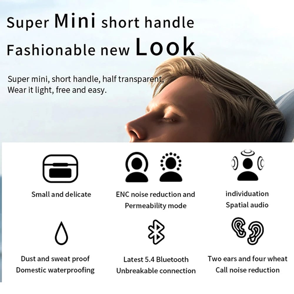  MSL Pro ENC Noise Cancellation Earphone TWS Wireless Earbuds