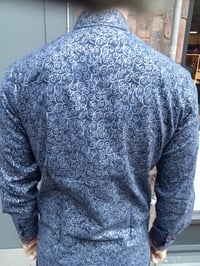 Image 2 of silver paisley design 