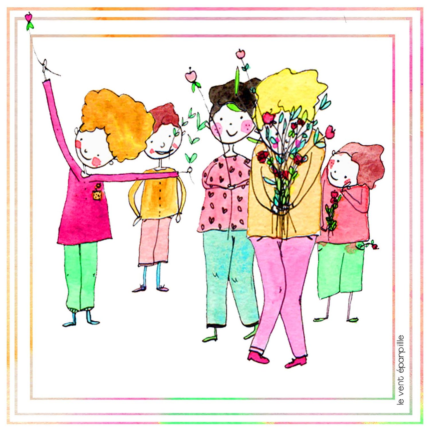 Image of Offrir des fleurs