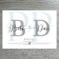 Couples Initial Print