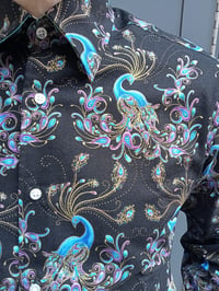 Image 1 of All over peacock design 