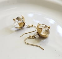 Image 5 of Quartz Flower Bauble Earrings