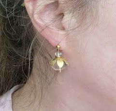 Image of Quartz Flower Bauble Earrings