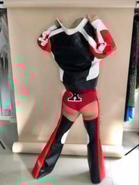 Image 7 of Dirty Chaps and Bikini Costume - Red