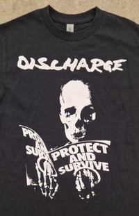 Image 2 of Discharge "Protect and Survive" black t-shirt