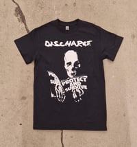 Image 1 of Discharge "Protect and Survive" black t-shirt