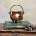 Image of Large Vintage Copper Cauldron 