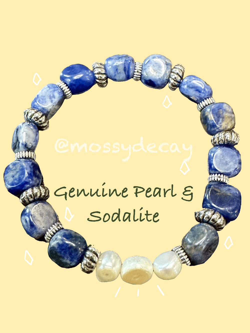 Image of "Ocean Mist" Genuine Pearl Bracelet