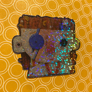 Starduster Noggin'™ Holographic & Glitter Sticker