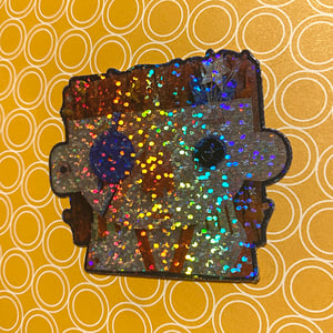 Starduster Noggin'™ Holographic & Glitter Sticker