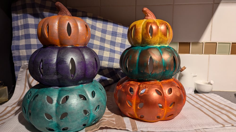 Ceramic Pumpkin Lantern