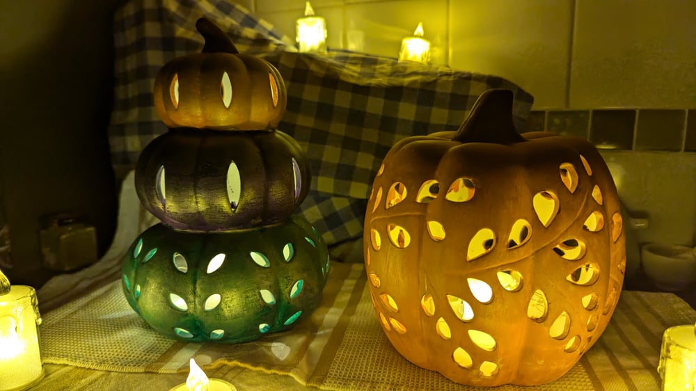 Ceramic Pumpkin Lantern