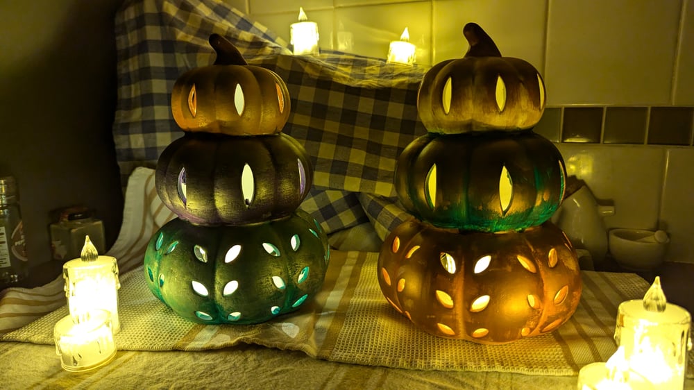 Ceramic Pumpkin Lantern