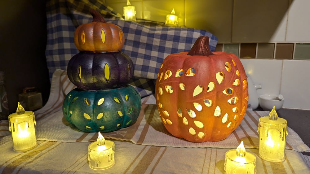 Ceramic Pumpkin Lantern