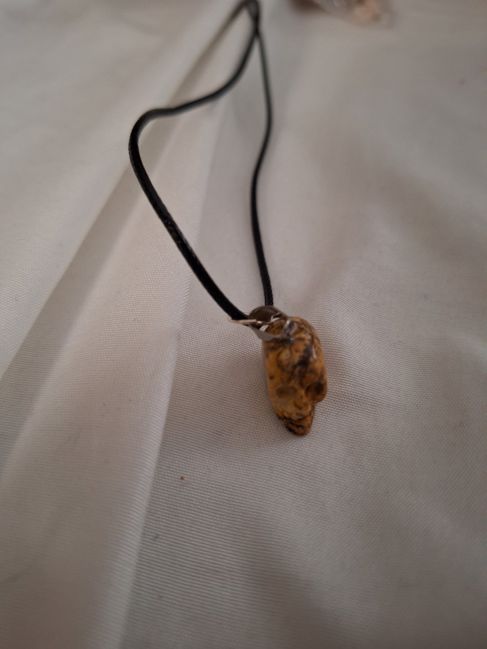 Jasper Skull Necklace