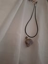 Agate/quartz Skull Necklace