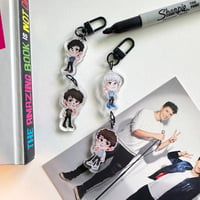 Image 1 of Dan and Phil 1.5in Mini Linking Acrylic Charms