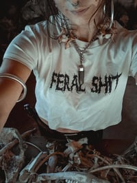 Image 7 of Feral shit crop top