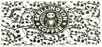 Image 2 of Skellington Coffee UVDTF cup wrap 
