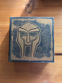 Image 2 of DOOM block print on canvas