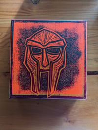 Image 3 of DOOM block print on canvas